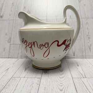 Rosanna Christmas Merry Santa Eggnog Glass 40oz Pitcher